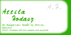 attila hodasz business card